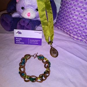 PurpleKittyCreations/Necklace & Bracelet / Handemade